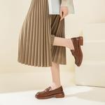 Лоферы женские O.L, коричневый - фото 4