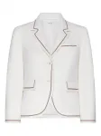 Кашемировый пиджак THOM BROWNE, белый - фото