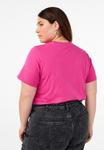 Футболка Zizzi AUS MIT RUNDHALSAUSSCHNITT, Raspberry Rose/Pink - фото 3