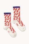 Детские носки CHERRIES MEDIUM SOCKS Tinycottons, белый - фото 2