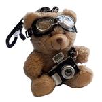 Плюшевый кулон Space Lens Camera Bear высотой 10 см MIXIANG, белый - фото 6