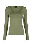 Топ Urban Classics Long sleeved top, Khaki - фото 5