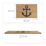 Коврик Relaxdays, 60x40 см, многоцветный - фото 3