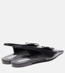 Кожаные туфли-лодочки на ремешке Victoria Beckham, черный - фото 2