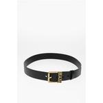 Черный кожаный ремень Versace, Black - фото 2