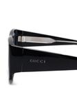 Очки в геометрической оправе Gucci Eyewear, черный - фото 3