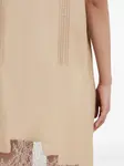 Платье мини с кружевом Ferragamo, бежевый - фото 3