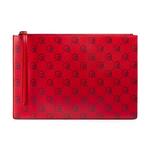GUCCI Кожаный клатч унисекс красный - фото