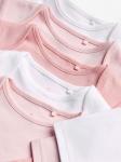 Next Комбинезон/Боди в розовом, белом - фото 6