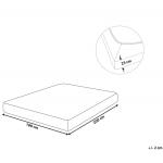 Простыня Beliani темно-синий, 180/200 см - фото 4