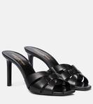 Кожаные сандалии Tribute 85 Saint Laurent, черный - фото