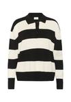 Топ Kaffe LIZZA STRIPED, Black Turtledove Wide Stripe/Black - фото 5