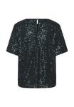 Блуза Kaffe KALILA SEQUIN , Dark Green Sequin/Dark Green - фото 6
