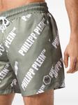 Philipp Plein плавки-шорты с принтом, зеленый - фото 5
