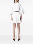 Nina Ricci платье мини с объемными рукавами, белый - фото 2