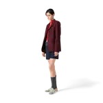 Однобортный жакет из мохера козленка MIU MIU, бордовый - фото 2