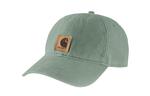 Хлопковая бейсболка унисекс зелёная Carhartt - фото