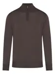 Шерстяная рубашка-поло Canali, коричневый - фото