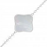 Браслет Flora Silver White Burker - фото 2