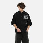 Рубашка мужская черная Evisu, черный - фото 3