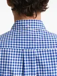 Рубашка в клетку "гингем" Gant, синий - фото 4