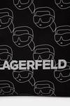 Хлопковая сумка Karl Lagerfeld, черный - фото 4