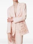 TWINSET пиджак с вышивкой, розовый - фото 2