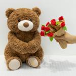 DAKUTU Плюшевая кукла Rose Bear высотой 30 см - фото 7
