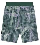 Шорты из хлопкового джерси с принтом Stone Island Junior, разноцветный - фото 3