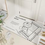 Dajiang Ковер 80x120 см для прихожей, Doraemon IP, с рисунком, противоскользящий - фото