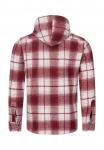 Рубашка в клетку с капюшоном Rock Creek, красный - фото 4