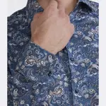 Рубашка узкого кроя Stenströms, синий - фото 4