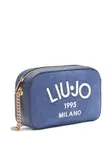 Сумка через плечо с вышитым логотипом LIU JO, синий - фото 3