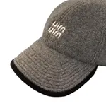 MIU MIU Флисовая бейсболка, Gray - фото 4