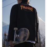 Куртка унисекс черная Thrasher - фото 7