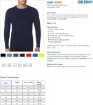 Gildan Performance Long Sleeve Shirt 42400 - фото 2