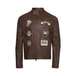 Куртка Amiri Patch Racer Jacket, Walnut Brown - фото