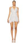Мини-платье Zelie Runaway The Label, white - фото