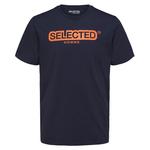 Футболка Selected Regular Daniel, синий - фото