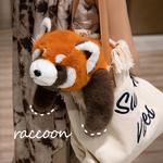 Плюшевая игрушка милый енот MENGGEGE, серый - фото 4