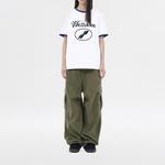 Футболка рингер с принтом Cursive Logo WE11DONE, белый - фото 5