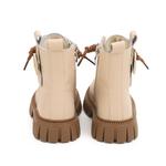 Детские кожаные сапоги Kids Budding, Ecru - фото 4