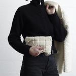 Кремовая меховая косметичка Intesi - фото 3