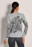 Джемпер MADELEINE MIT WERTVOLLEM DRUCK, Silver/Grey/Black/Grey - фото 3