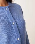 Легкий кардиган в рубчик JDY синего цвета - фото 3