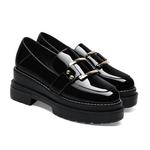 Лоферы женские черный Guci Tianlun - фото 3