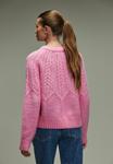 Джемпер Next BLEND CABLE KNIT CREW NECK, Pink - фото 2