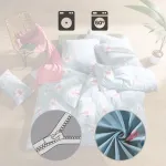 Постельное белье синее 1x 155x200 см + 1x 40x80 см REDBEST - фото 4