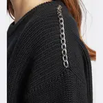 Свитер свободного кроя «Шелиера» Hugo, черный - фото 4