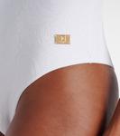 Рюшированный купальник Balmain, белый - фото 5